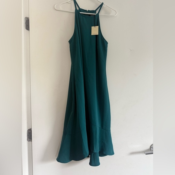 Trina Trina Turk Zosia Drop Flounce High Low Dress Size 6 - Picture 2 of 5